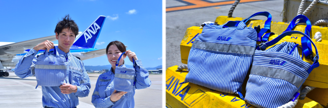 ANA x ROOTOTE Collaboration Third Edition! Mini tote bag made from