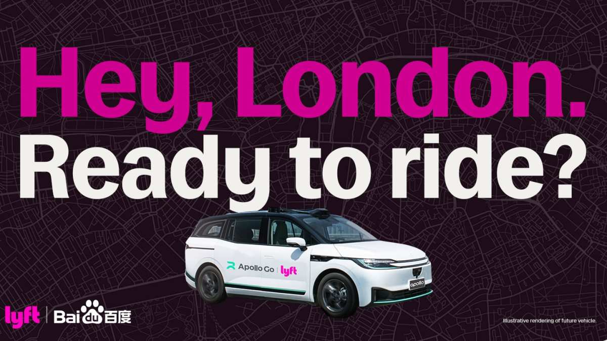 百度与Uber、Lyft合作，在英国测试无人驾驶出租车