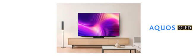 Sharp has launched eight models of the 4K OLED TV 'AQUOS OLED'.